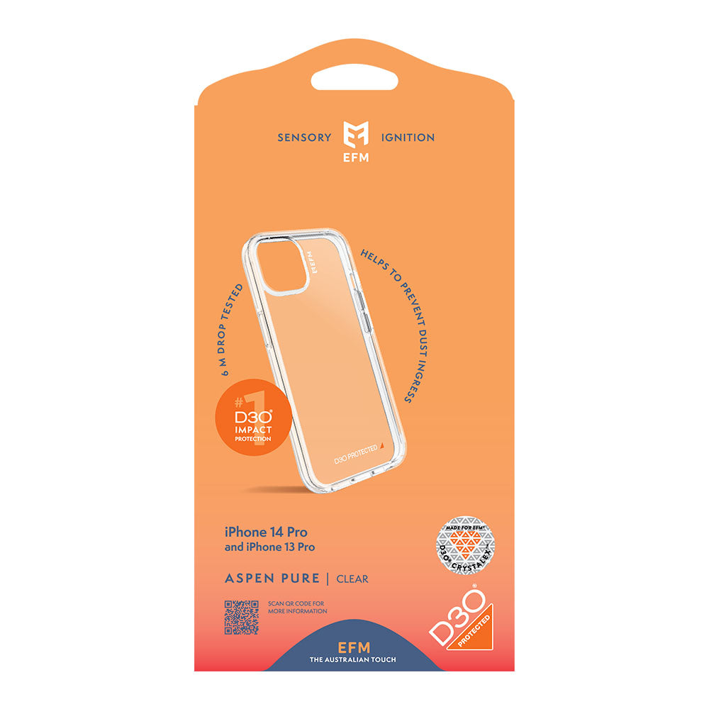 EFM Aspen Pure Clear D3O Protective Phone Case Armour EFM