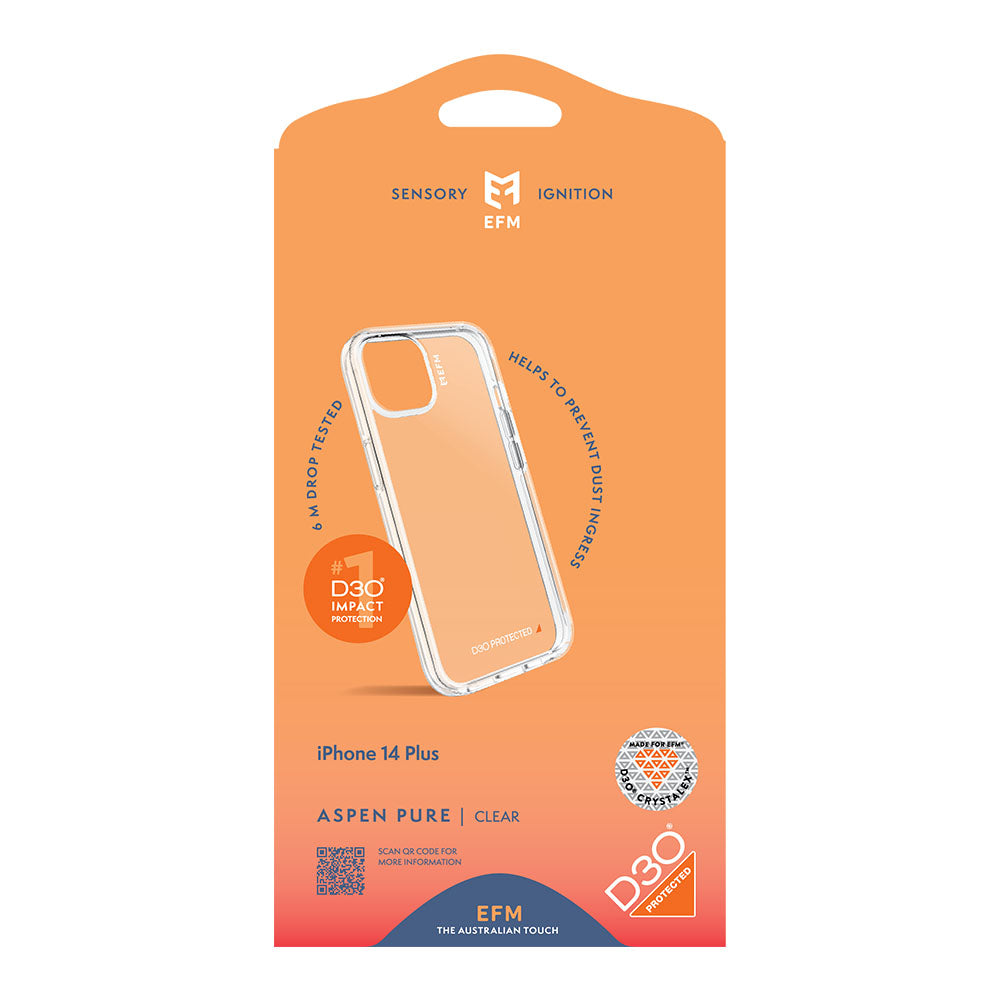 EFM Aspen Pure D3O Crystalex Clear Protective Case EFM