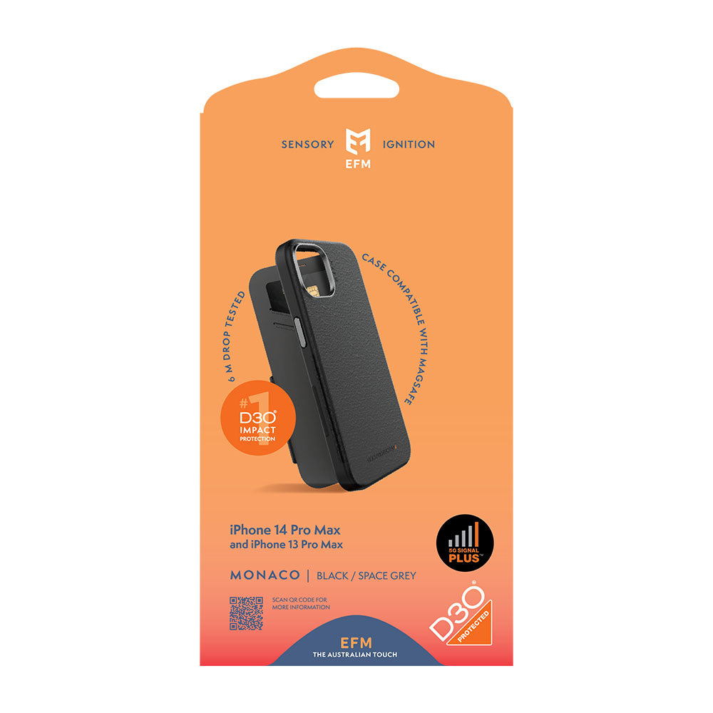 EFM Monaco D3O ELeather Case Armour for iPhone 13/14 Pro Max