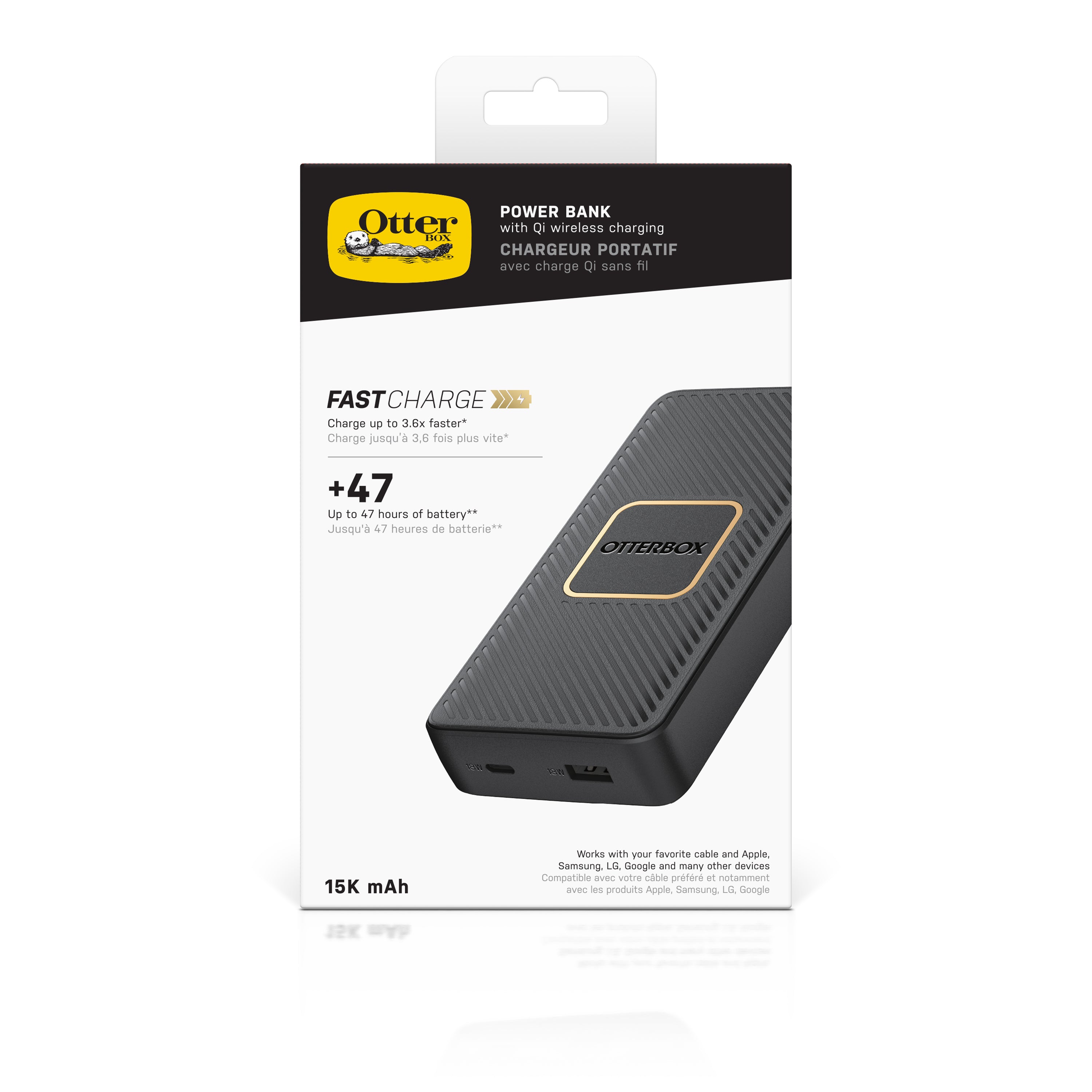 Otterbox 15000mAh Wireless Portable Charger | USB-C PD Fast Charge 