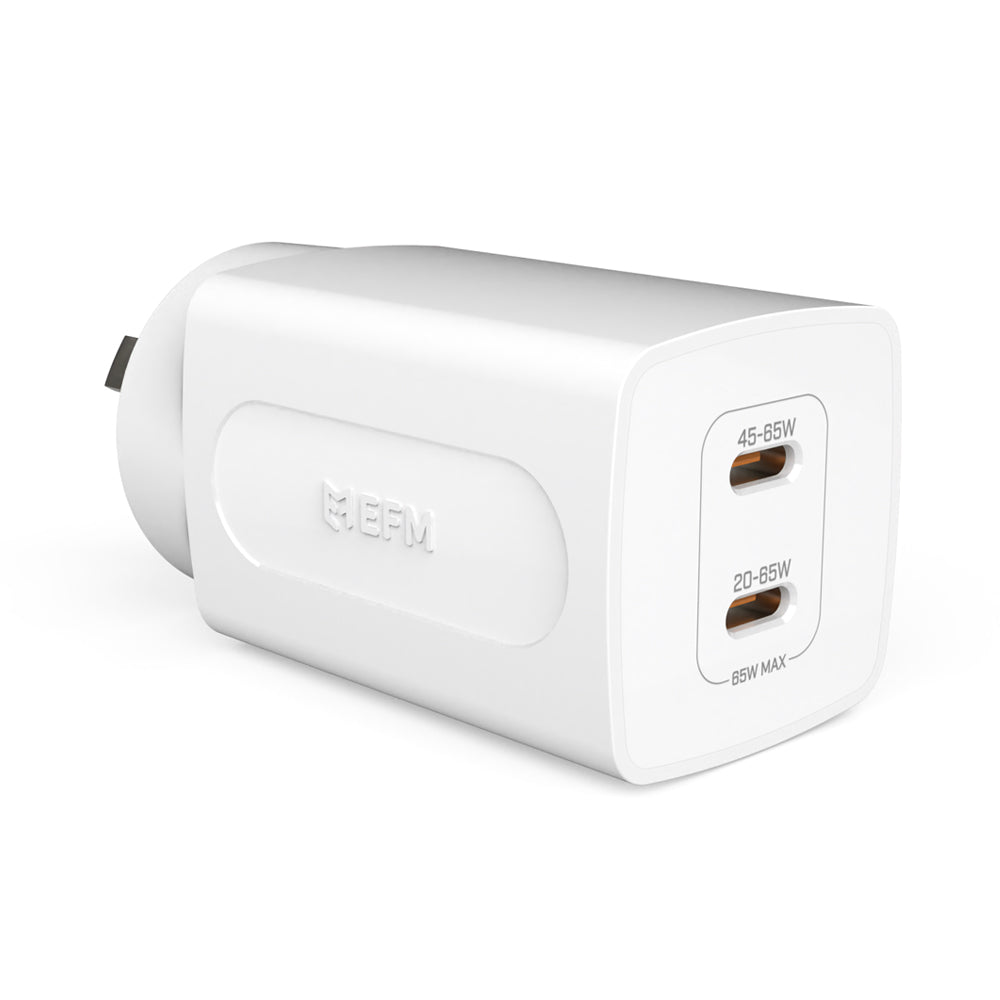 EFM 65W GaN Fast Charger | Compact Wall Adapter for Laptops & Phones EFM