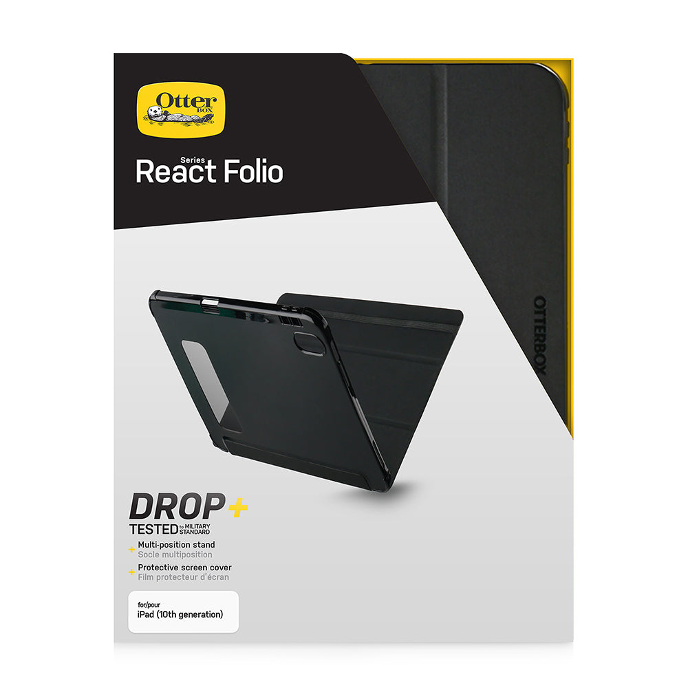 Otterbox React Folio Case Black for iPad 10th Gen 10.9 