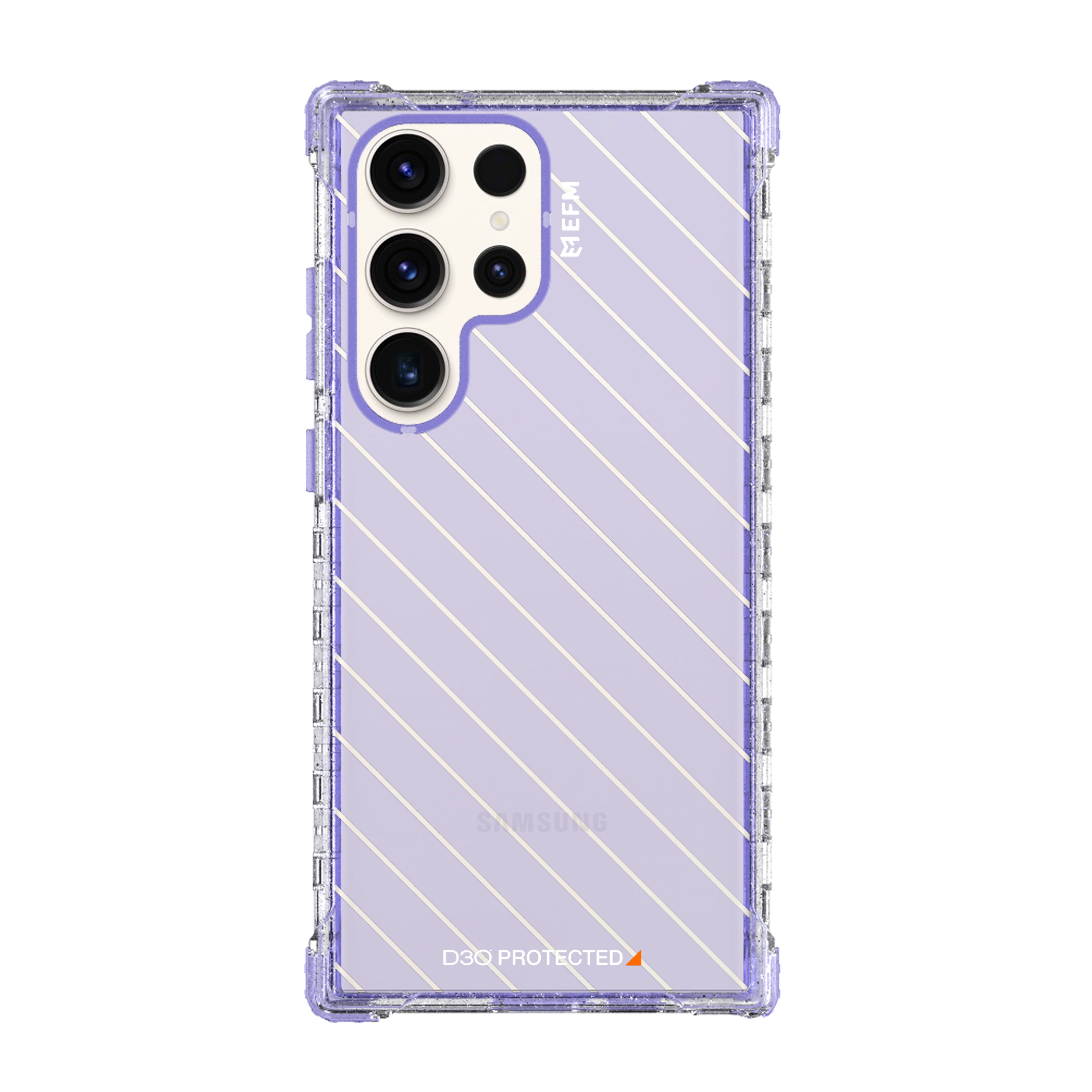 EFM Dakar D3O Glitter Violet Case for Samsung Galaxy S23 Ultra 