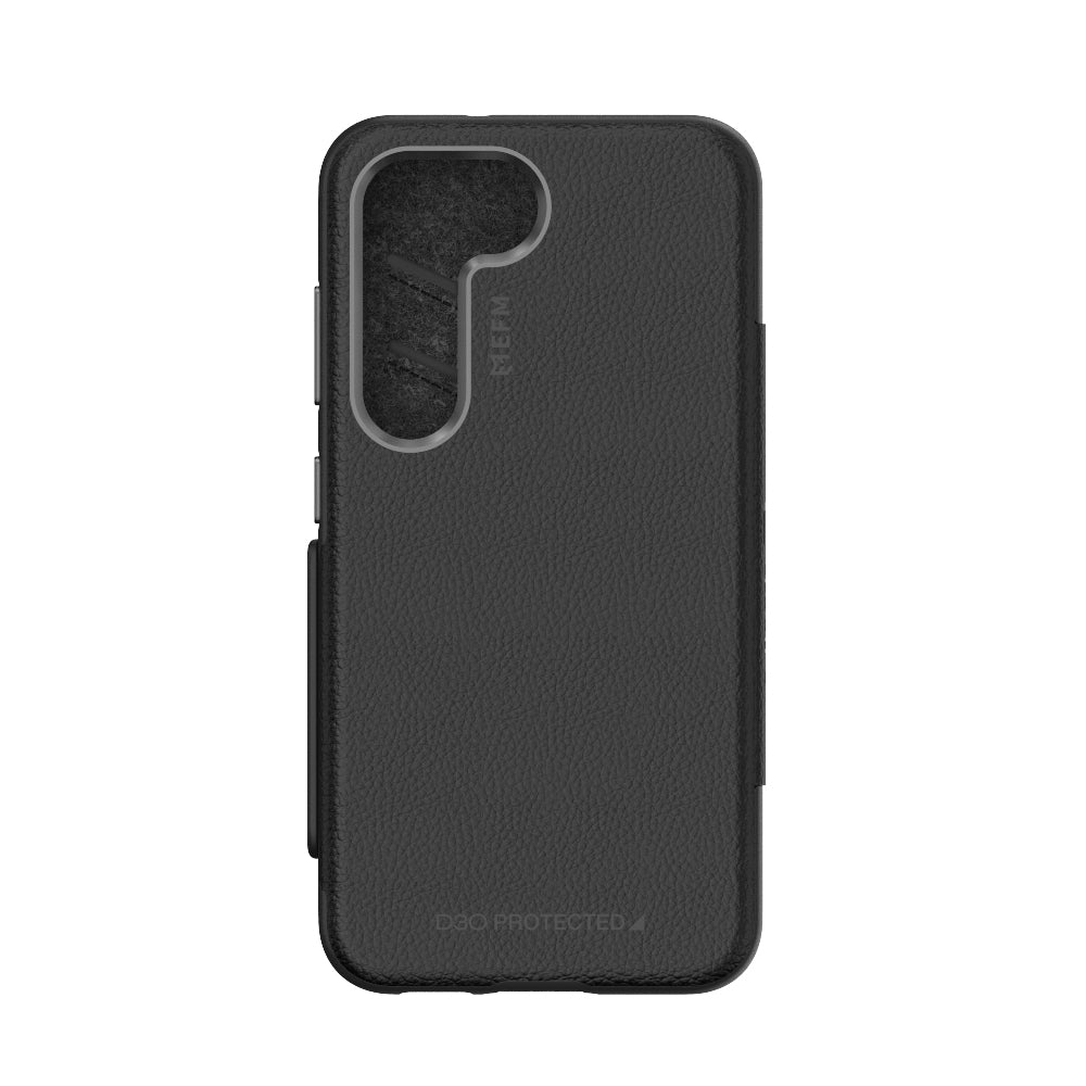 EFM Monaco D3O ELeather Armour Case for Samsung S23+ - Black/Space Grey