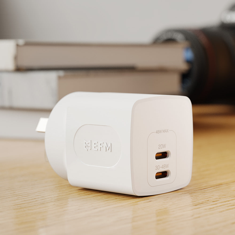 EFM 48W GaN Wall Charger: Fast Power Delivery & PPS Charging
