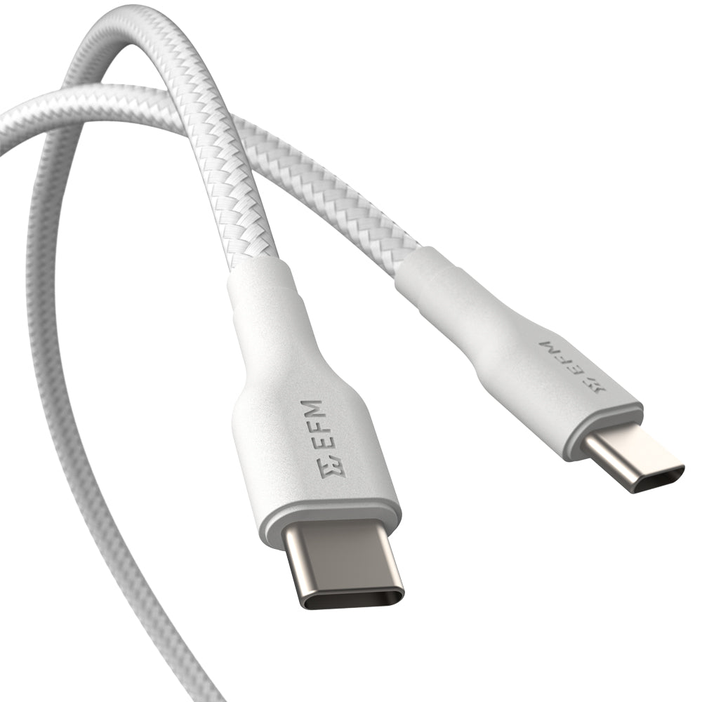 EFM 100W USB-C to USB-C Braided Charge & Data Cable 1M EFM