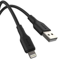 EFM USB-A to Lightning Braided Cable 1M - Black, Super Durable