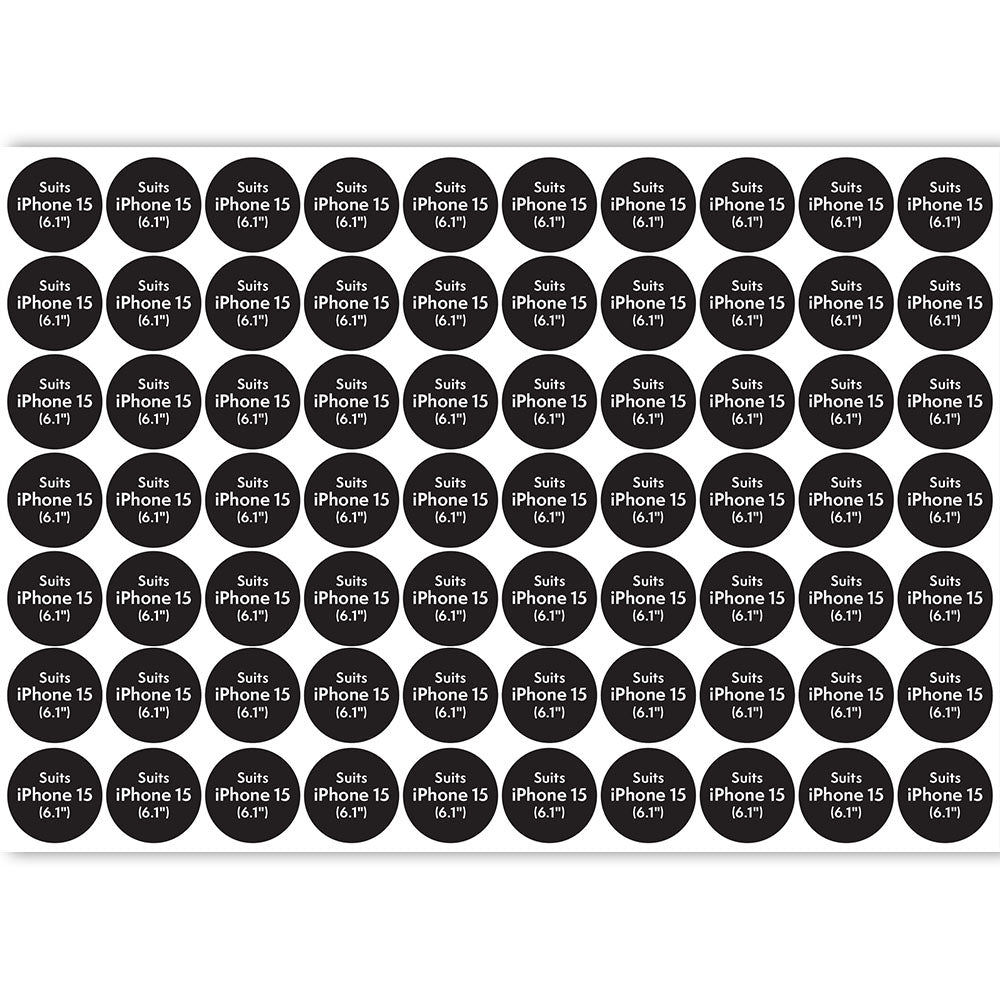 ATOL iPhone 15 Compatibility Sticker - Circle (70 pcs) FORCE
