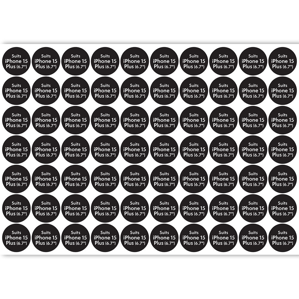 ATOL Circle Compatibility Stickers for iPhone 15 Plus - 70pcs FORCE