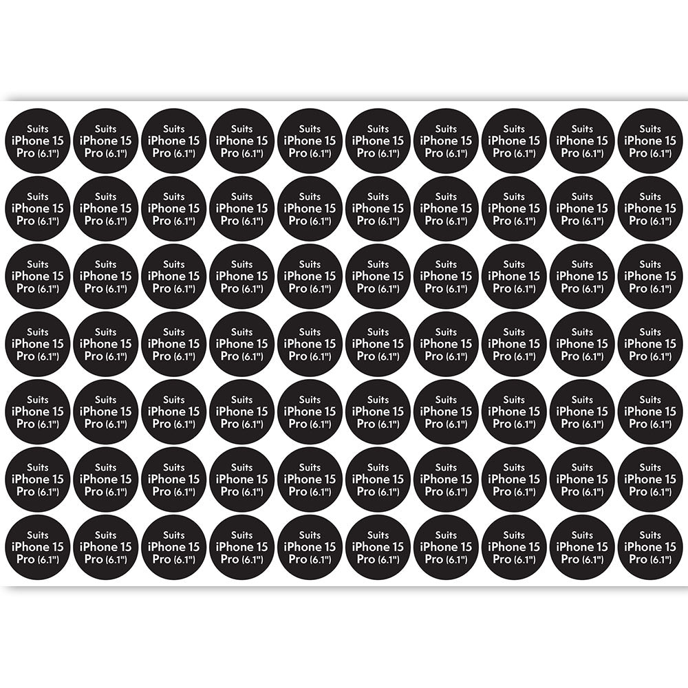 ATOL Circle Compatibility Stickers for iPhone 15 Pro (70pcs) FORCE