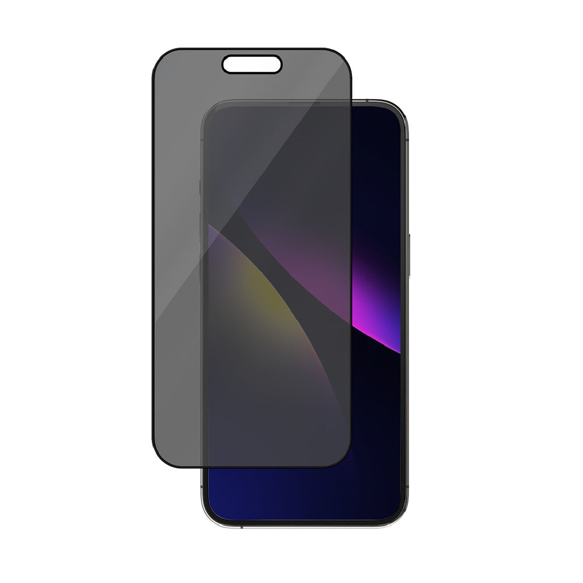 EFM Privacy Glass Screen Armour for iPhone 15 - Black Transparent