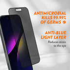 EFM Privacy Glass Screen Protector for iPhone 15 Pro Max