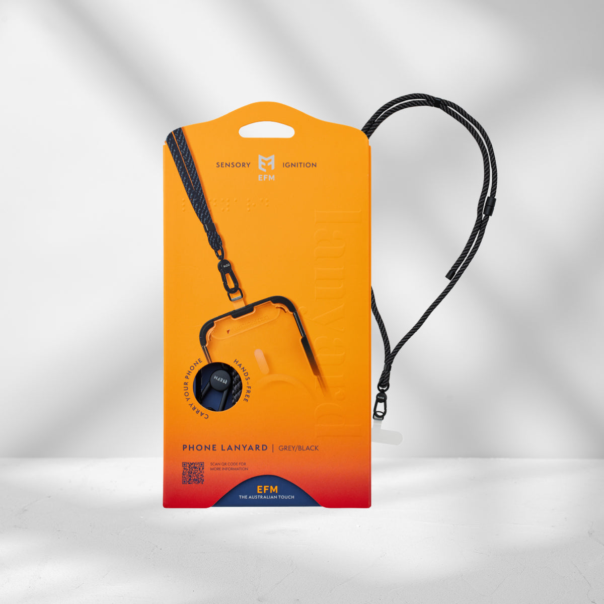 EFM Universal Phone Lanyard | Hands-Free Mobile Strap for All Phones