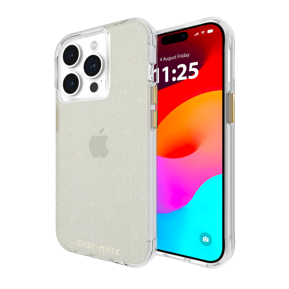 Case-Mate Sheer Crystal Glitter Case | Slim & Protective Phone Cover CASE-MATE