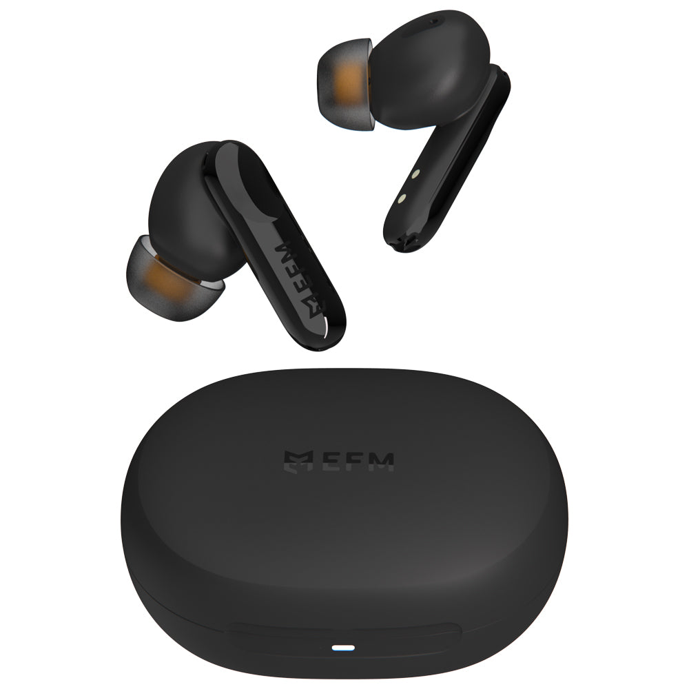 EFM Chicago TWS Earbuds With Advanced Active Noise Cancelling - Black (EFACHIU954BLA)