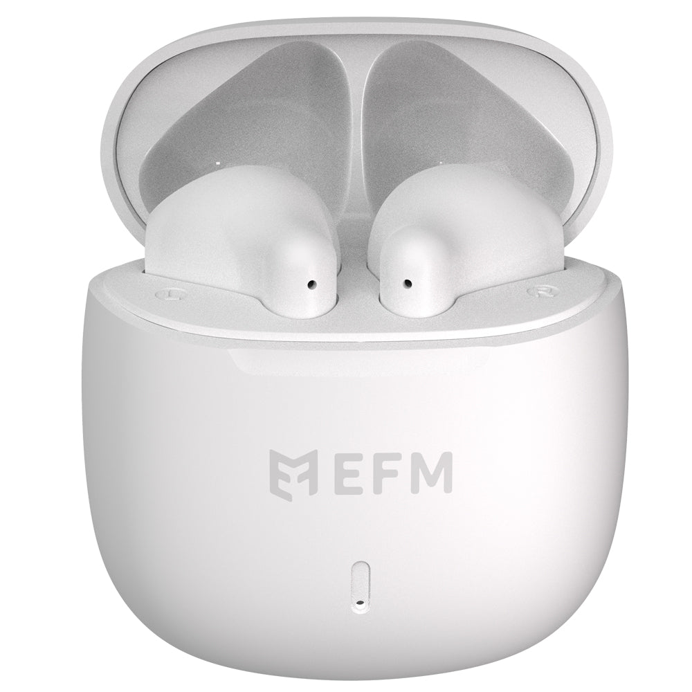 EFM Kansas TWS Earbuds - White True Wireless with Fast Charge 