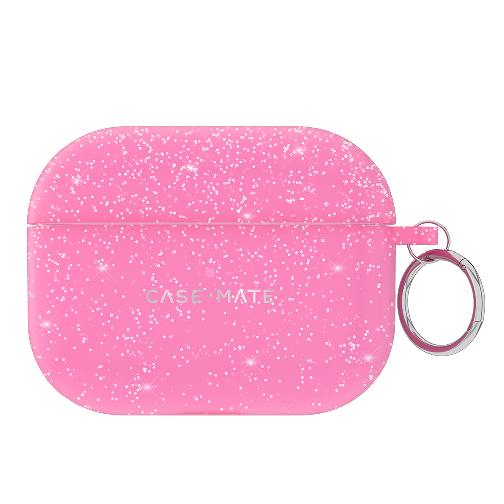 Gelli Pink Sparkle AirPods Pro Case - 1st & 2nd Gen with Clip CASE-MATE