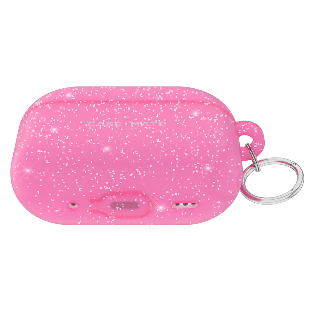 Gelli Pink Sparkle AirPods Pro Case - 1st & 2nd Gen with Clip CASE-MATE