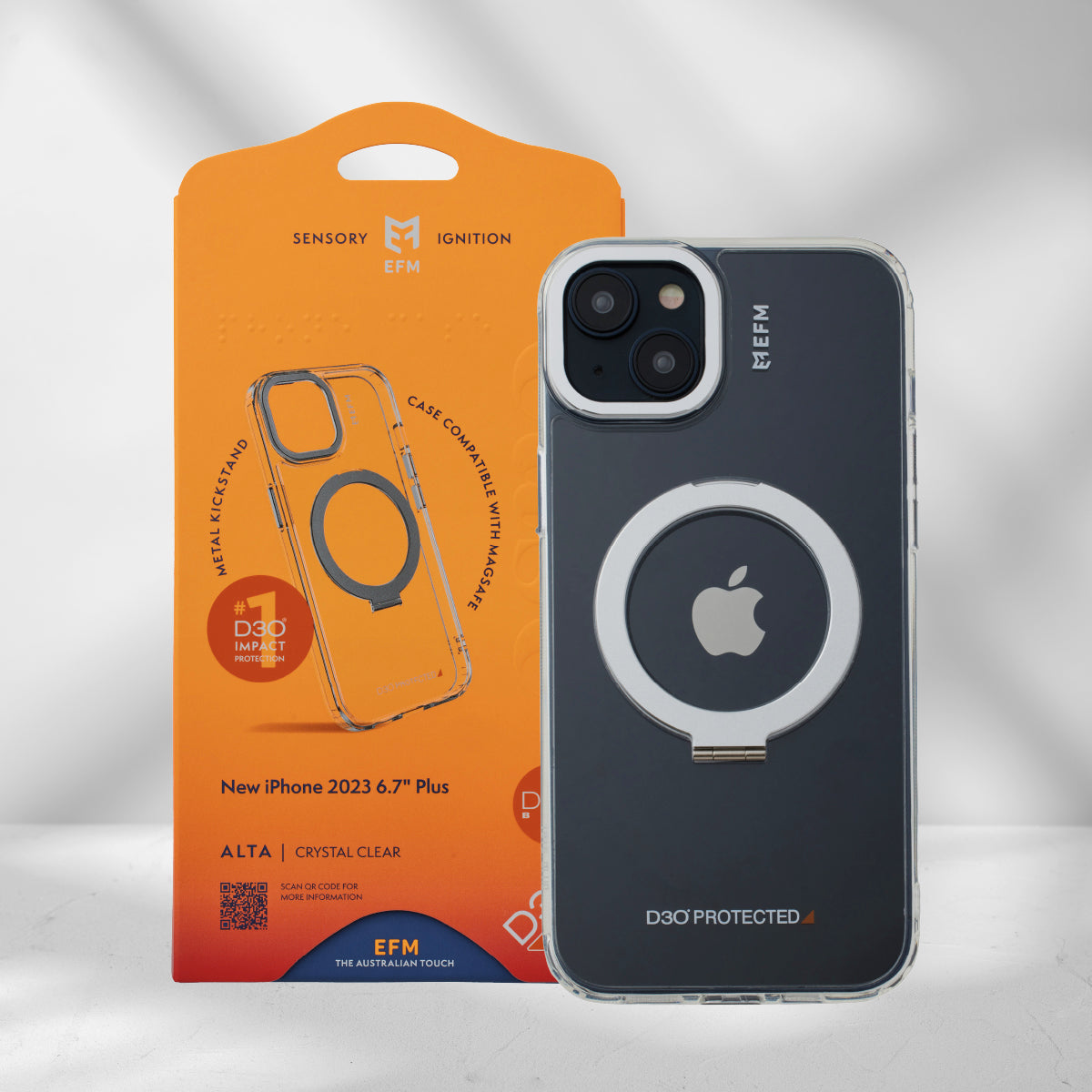 EFM Alta Case Armour for iPhone 15 Plus | D3O BIO Drop Protection