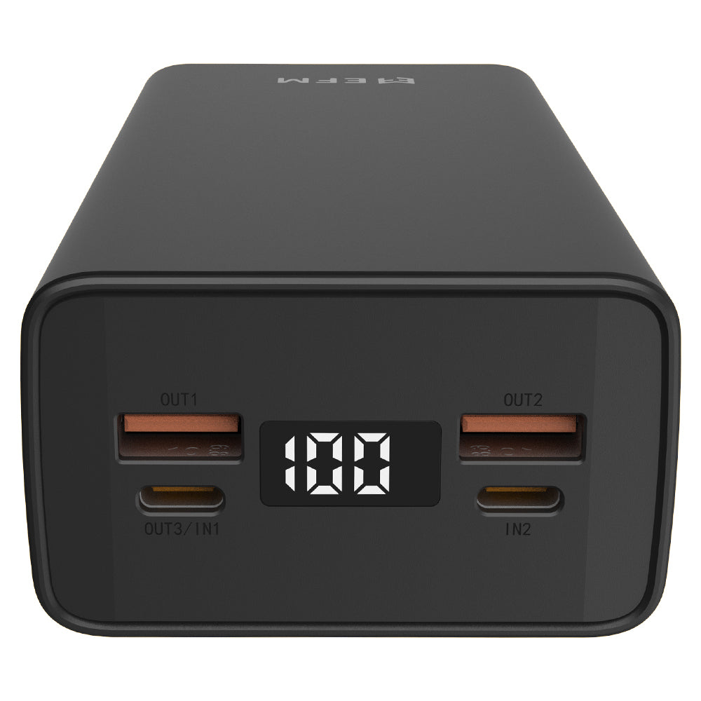 EFM 30000mAh Portable Power Bank with Digital Display EFM