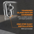 EFM Camera Lens Protector | 9H Glass & Aluminum Impact Armour EFM