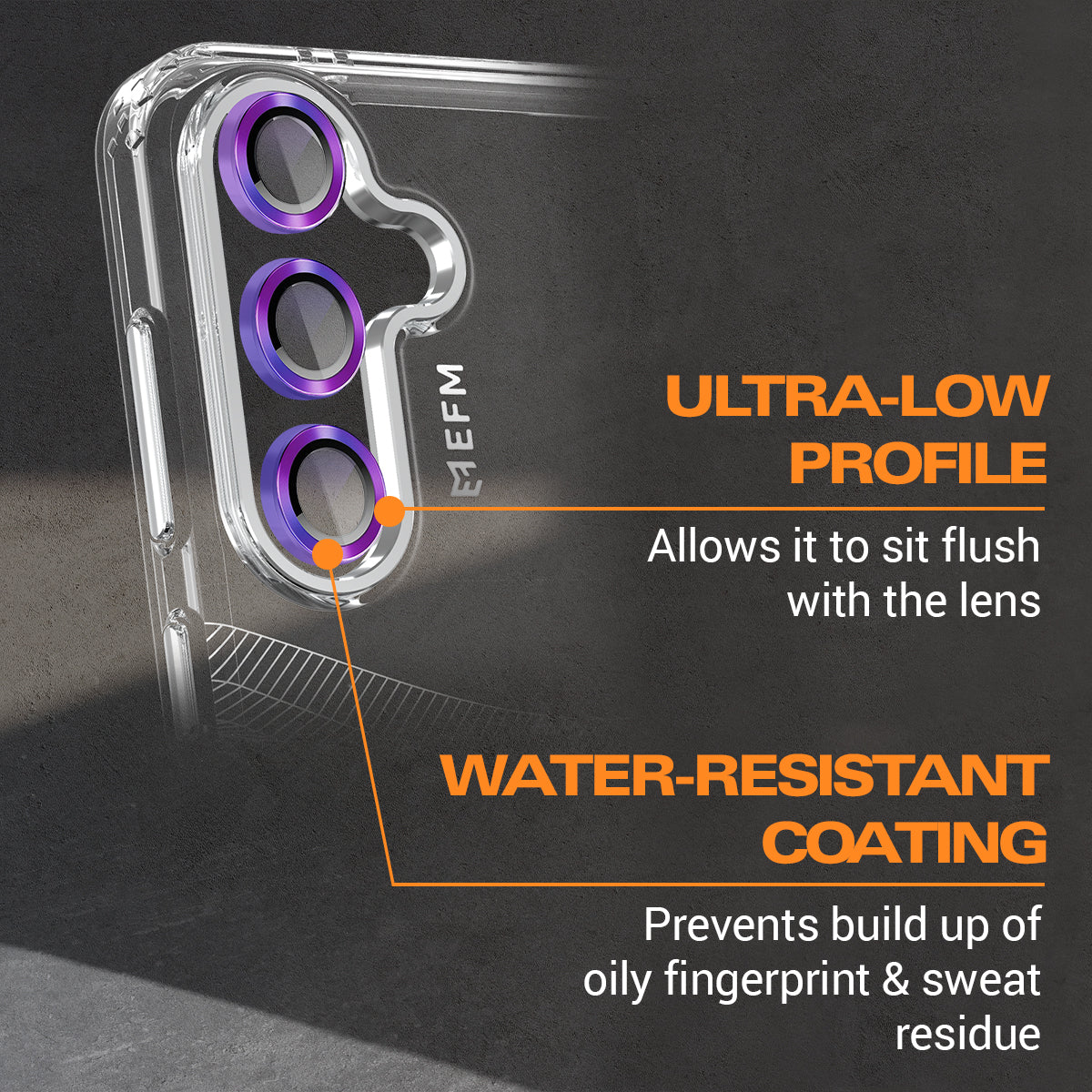 EFM Samsung S24 Camera Lens Protector