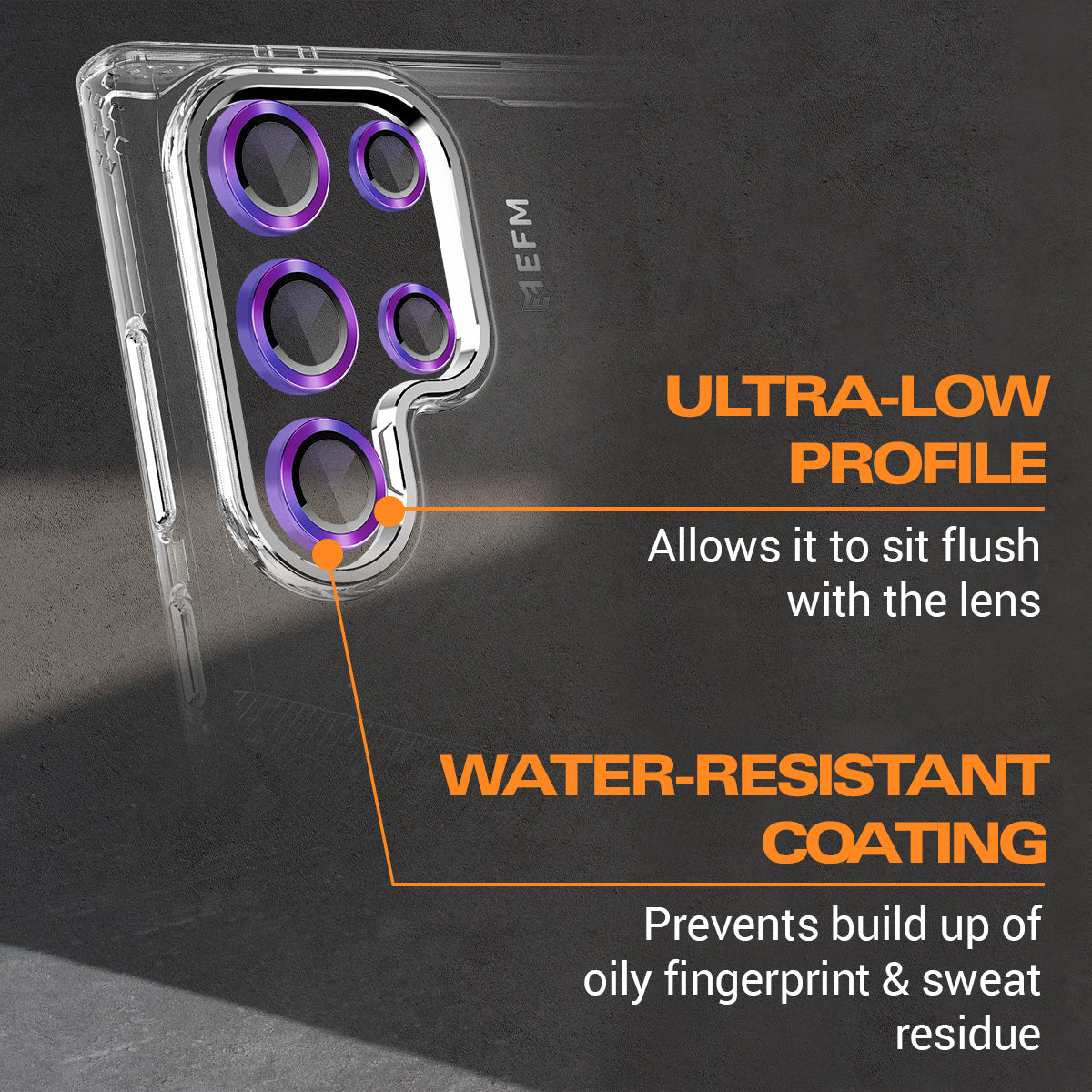 EFM Camera Lens Armour - Samsung Galaxy S24 Ultra Protection