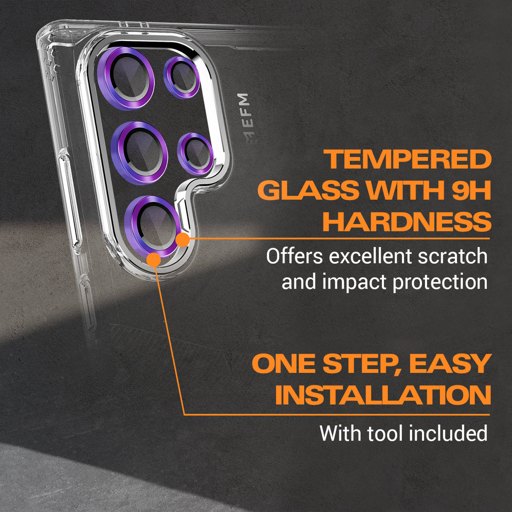 EFM Camera Lens Armour - Samsung Galaxy S24 Ultra Protection