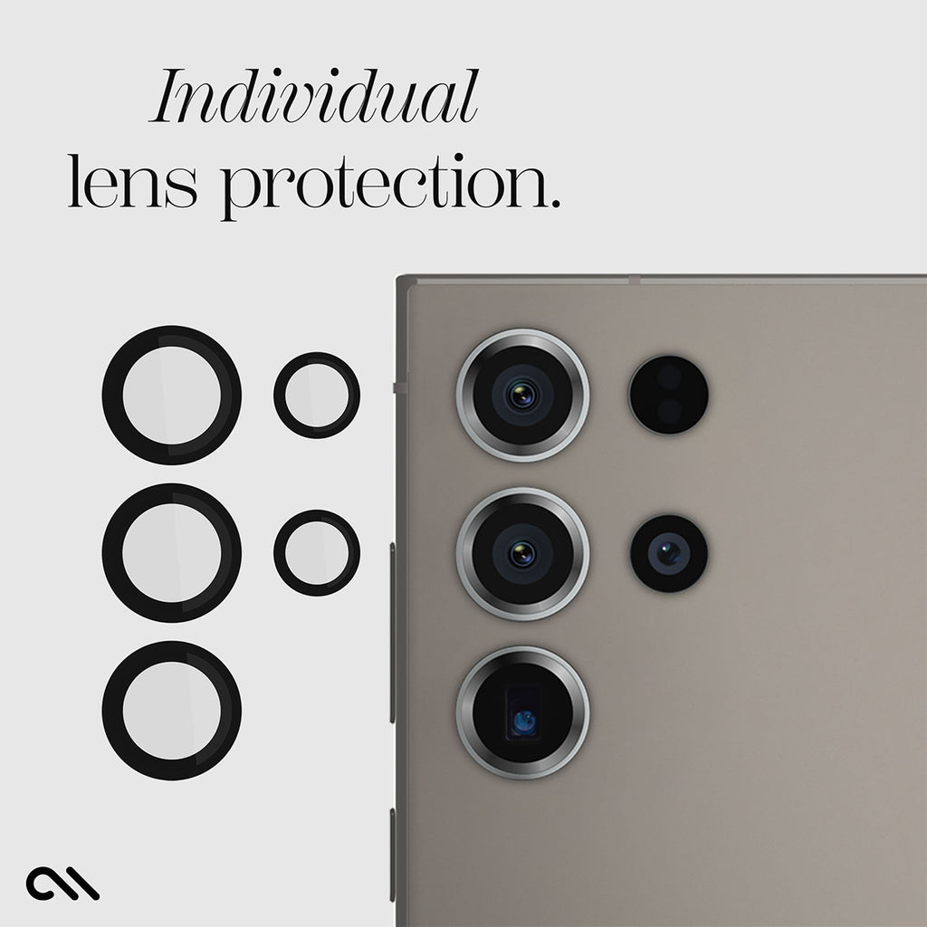 Phone Camera Lens Protector | HD Tempered Glass & Metal CASE-MATE