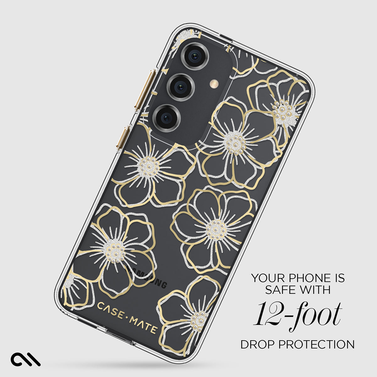 Floral Gems Samsung Galaxy Case - 12ft Drop Protection CASE-MATE