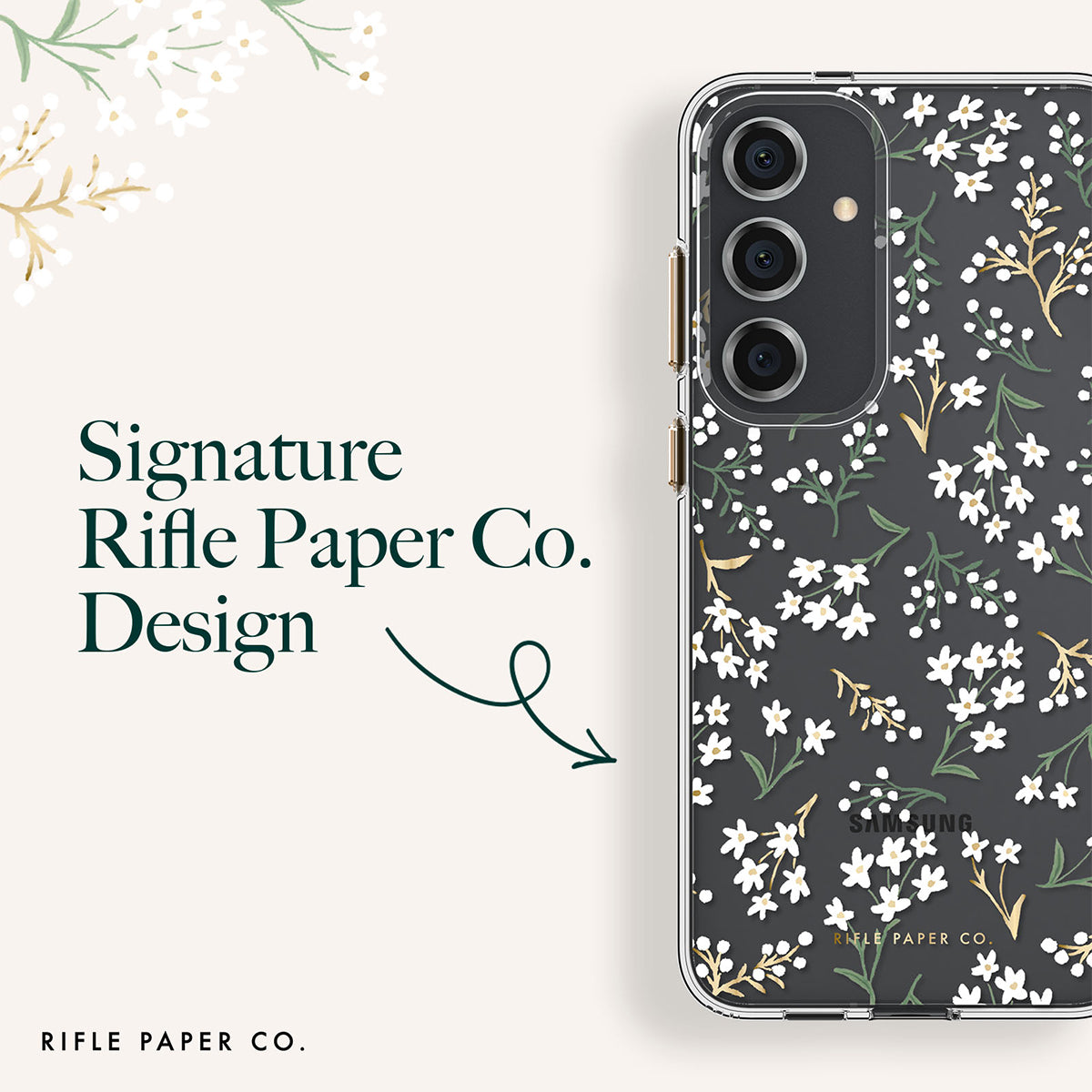 Petite Fleurs Floral Protective Samsung Galaxy Phone Case CASE-MATE
