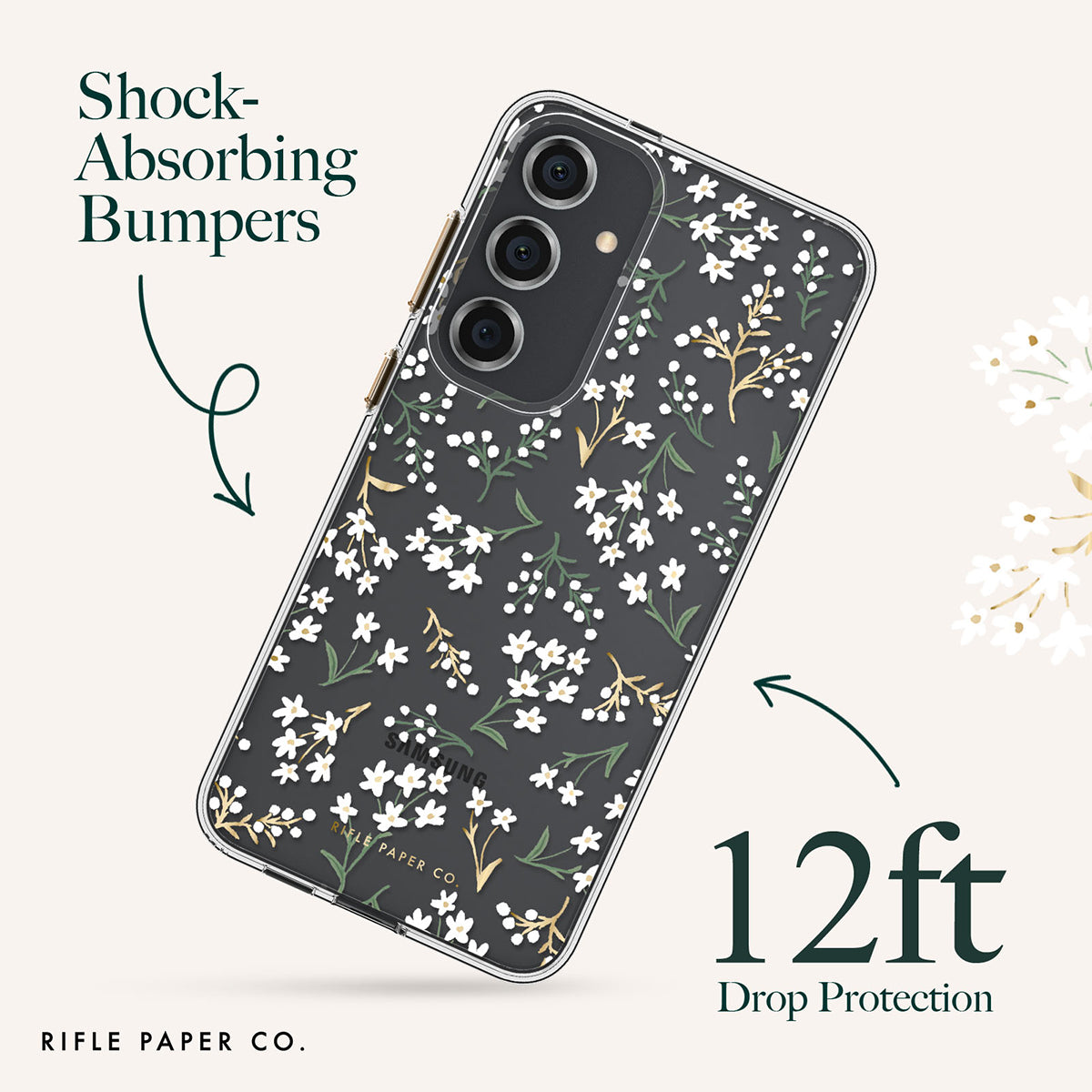 Petite Fleurs Floral Protective Samsung Galaxy Phone Case CASE-MATE