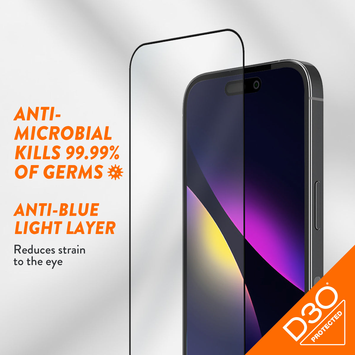 EFM ScreenSafe D3O Glass Screen Protector | Extreme Impact Protection EFM