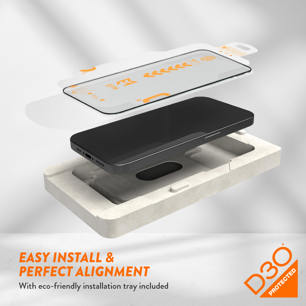 EFM ScreenSafe D3O Glass Screen Protector | Extreme Impact Protection EFM