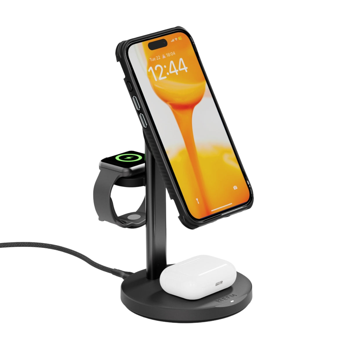 EFM FLUX 3-in-1 Wireless Charger with 20W Wall Adapter