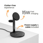 EFM FLUX 3-in-1 Wireless Charger | Charge 3 Devices Fast EFM
