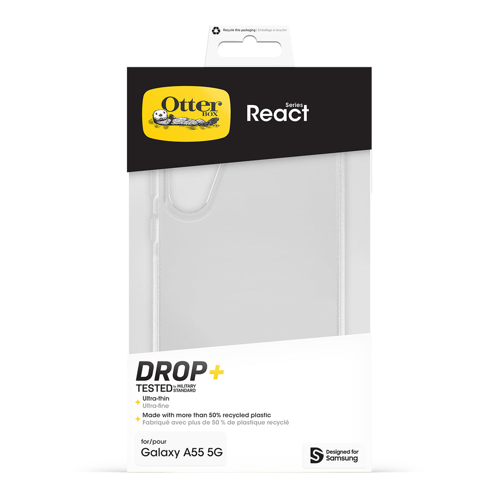 Otterbox React Clear Protective Case for Samsung Galaxy A55 