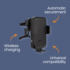 EFM Dual-Coil Wireless Car Charger Phone Holder EFM
