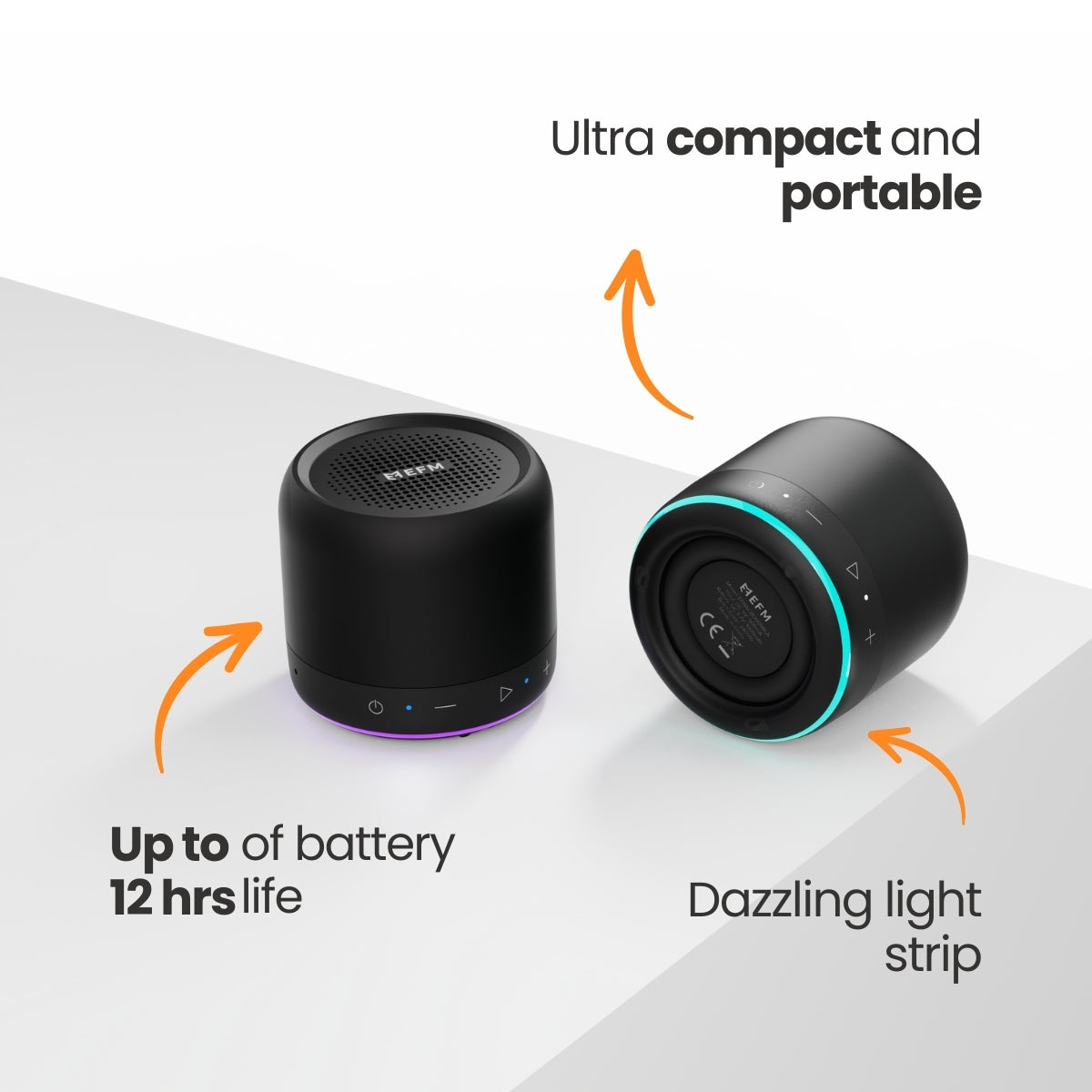 EFM Cloudbreak Mini Portable Bluetooth Speaker EFM
