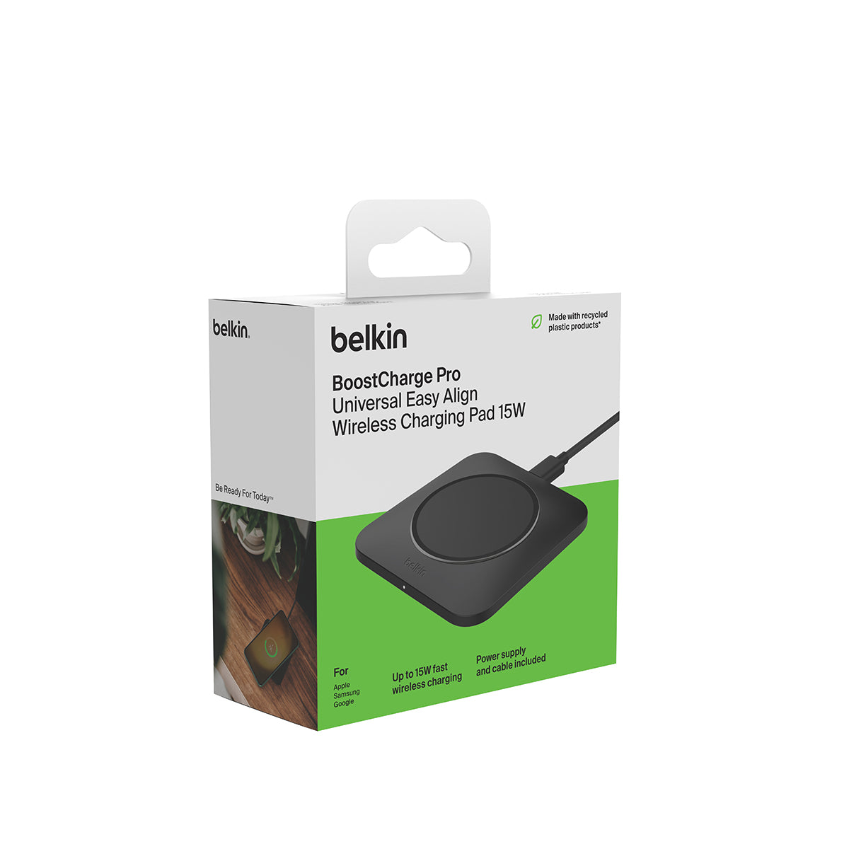 15W Fast Wireless Charging Pad | Easy Align LED Indicator BELKIN