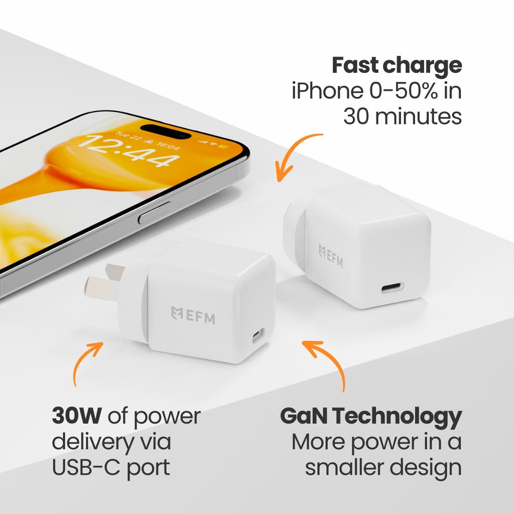 EFM ECO 20W Fast Wall Charger - Eco-Friendly & Efficient Power EFM