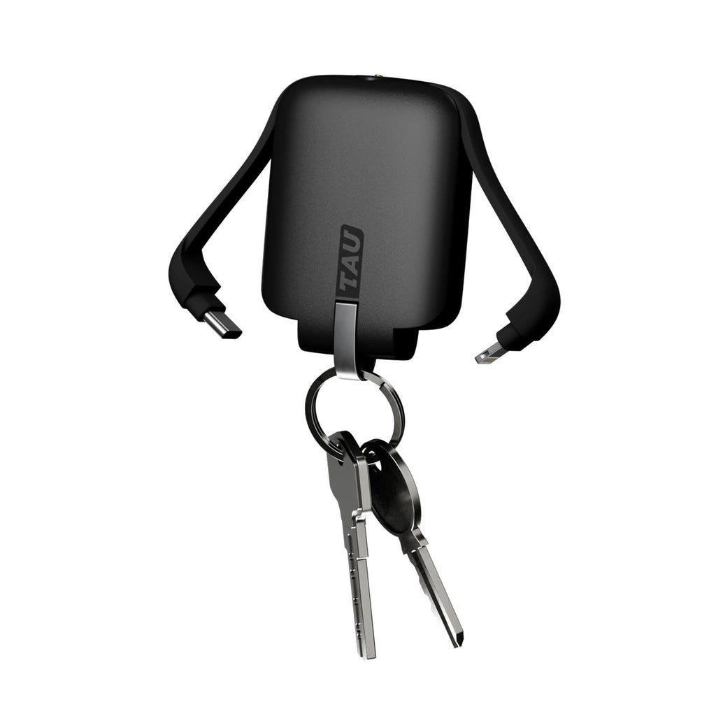 TAU Keyring Power Bank - 3-in-1 Mini Portable Emergency Charger ROLLINGSQ