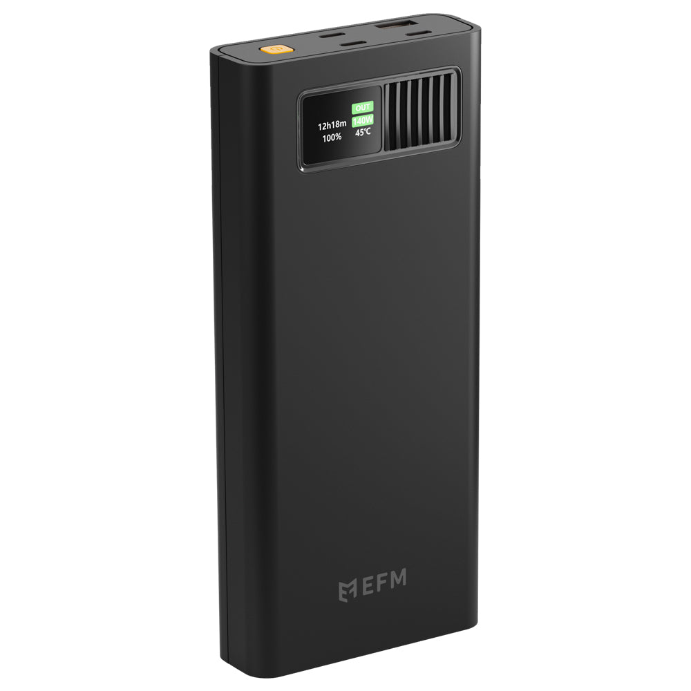 EFM 27000mAh Power Bank: Fast Laptop & Device Charger (Airline Ready) EFM