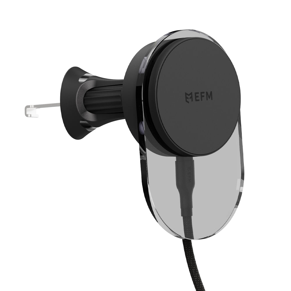 EFM Qi2 Wireless Car Charger - 20W Fast Charge, 1M Cable 