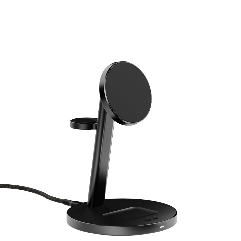 EFM Qi2 Trio Wireless Charging Stand - Fast 3-in-1 Multi-Device
