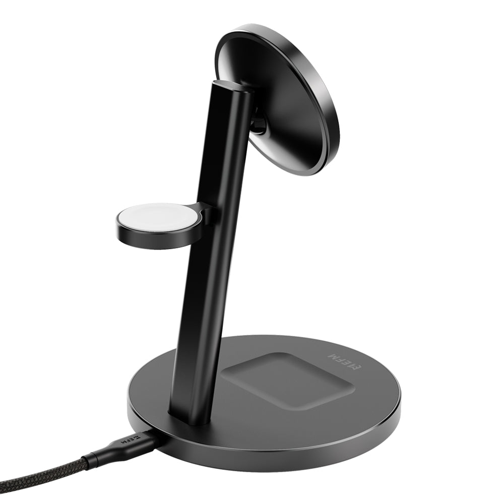 EFM Qi2 3-in-1 Fast Wireless Charging Stand EFM