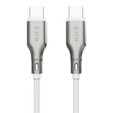 EFM USB-C to USB-C 100W Essential Power Cable With Aramid Fibre Reinforcement 2M - White