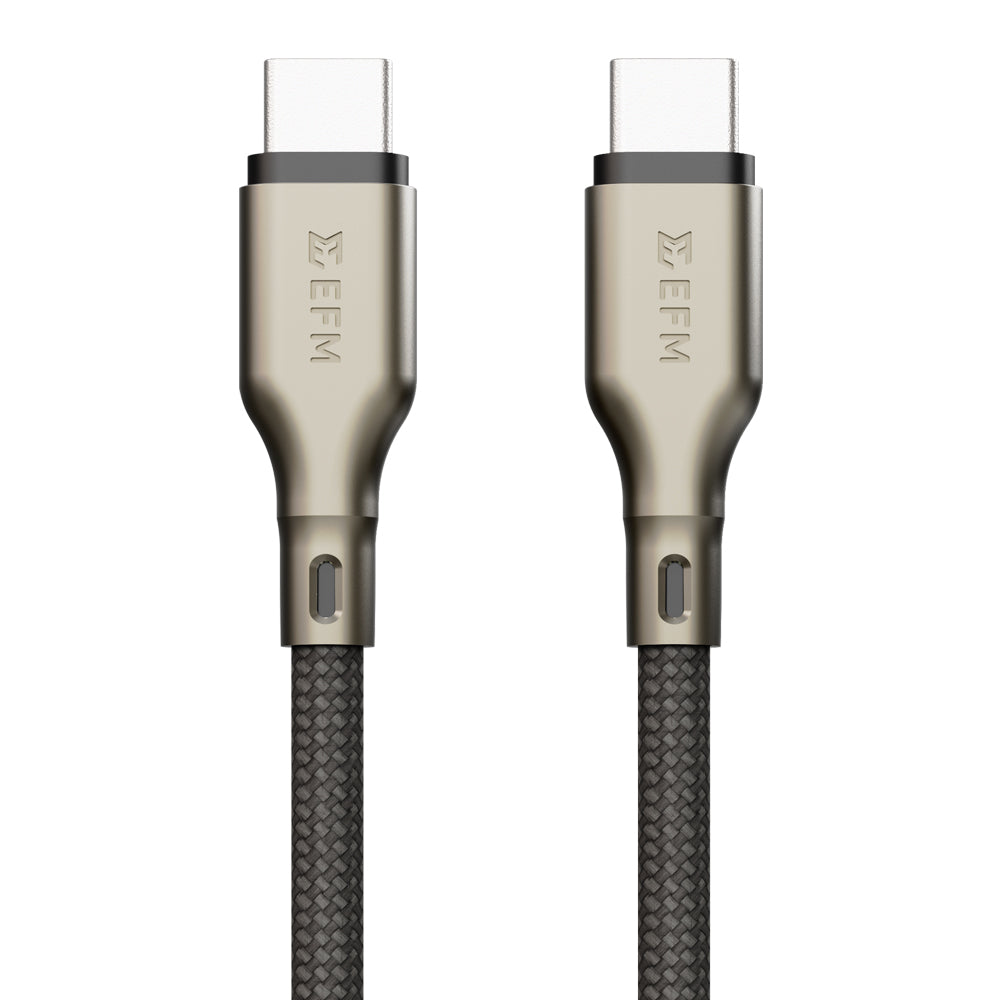 EFM USB-C 140W Fast Charge Power & Data Cable - 1M Durable 