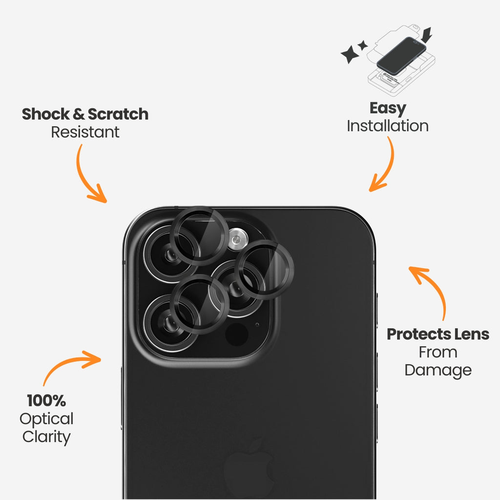 EFM Camera Lens Armour: Tough Tempered Glass Protection EFM