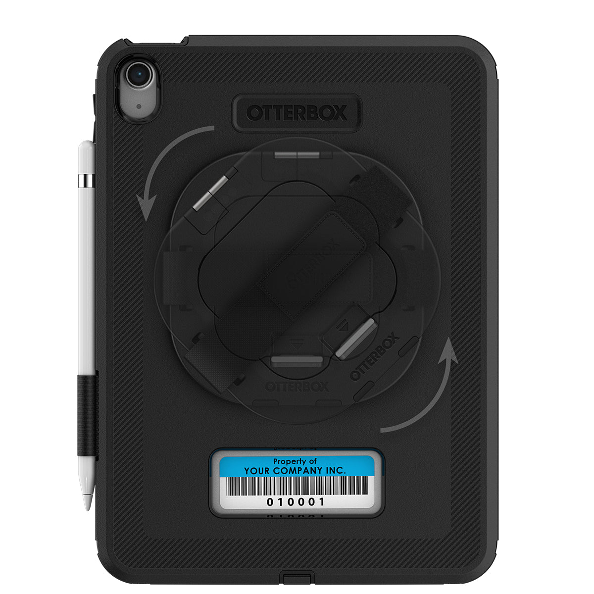 OtterBox Defender iPad 10.9 Case - Handstrap & Kickstand - 10th Gen - Black 
